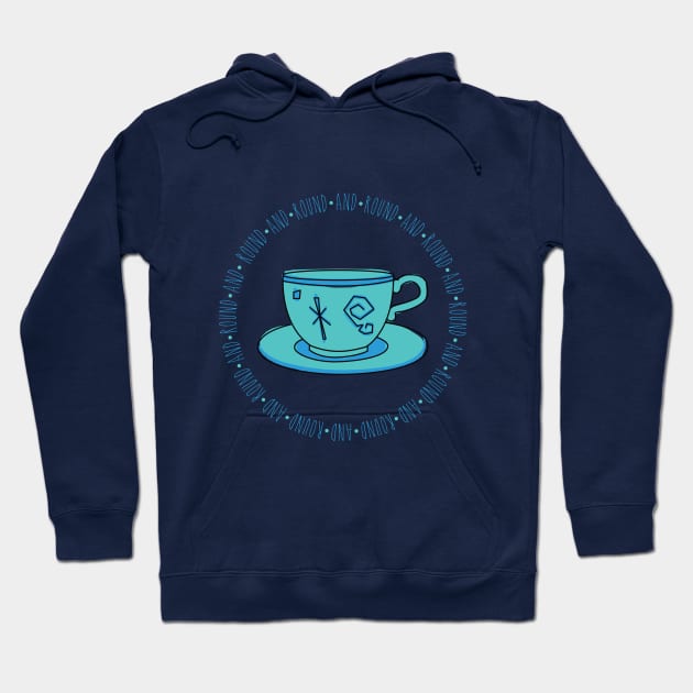 Round and Round on the Teacups Hoodie by AnnaBanana